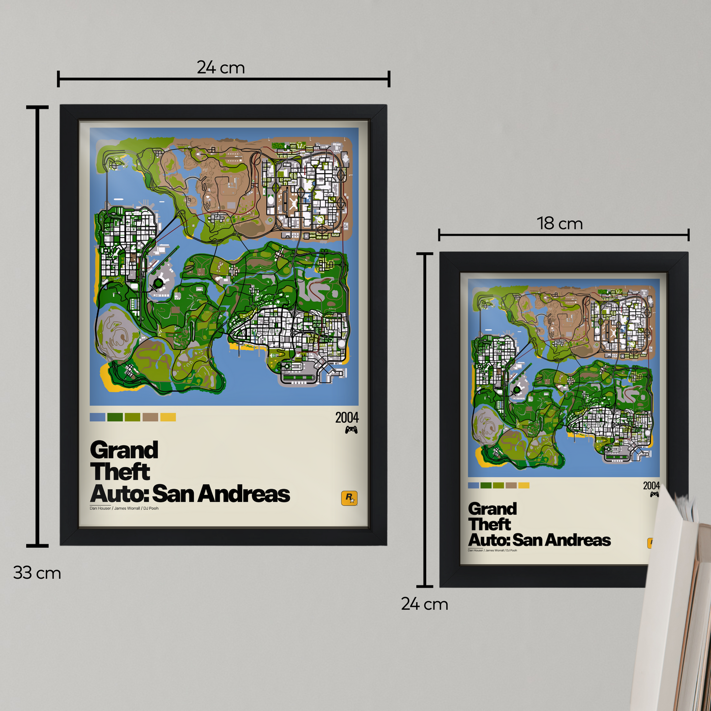Quadro: Mapa Grand Theft Auto: San Andreas (GTA: San Andreas)