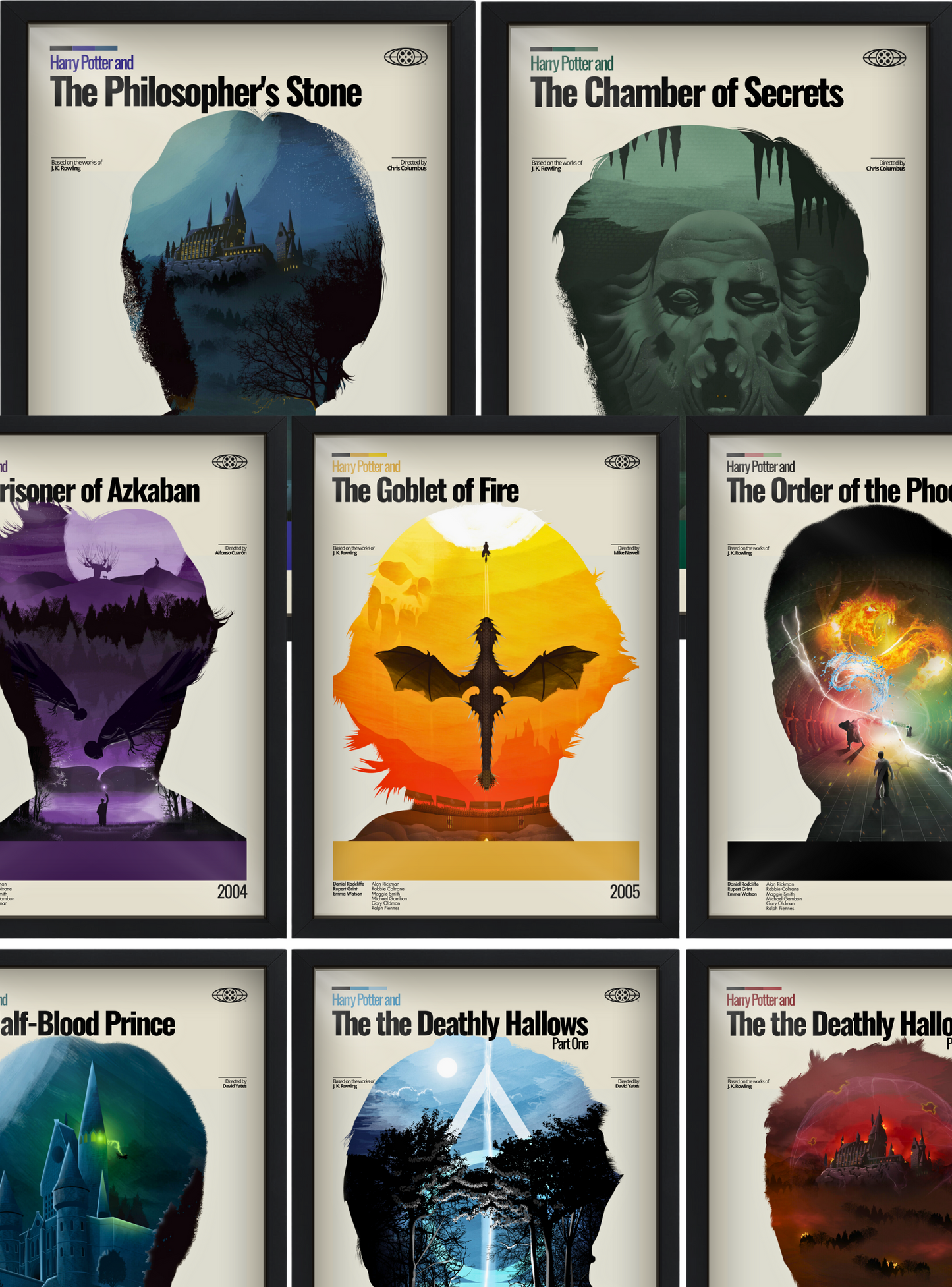 Bundle: Harry Potter - Saga Completa (8 Quadros) - Quadraê