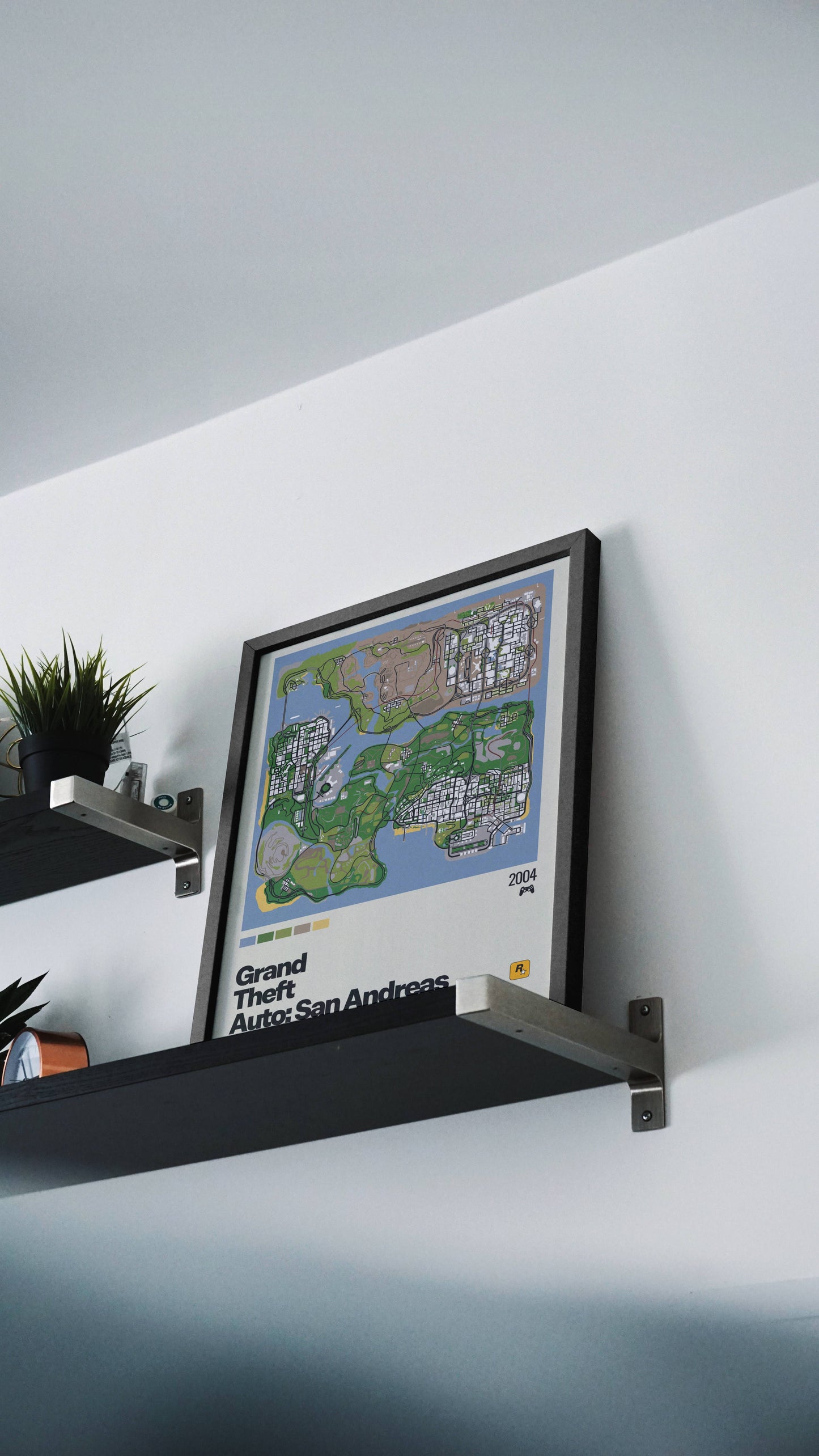 Quadro: Mapa Grand Theft Auto: San Andreas (GTA: San Andreas)