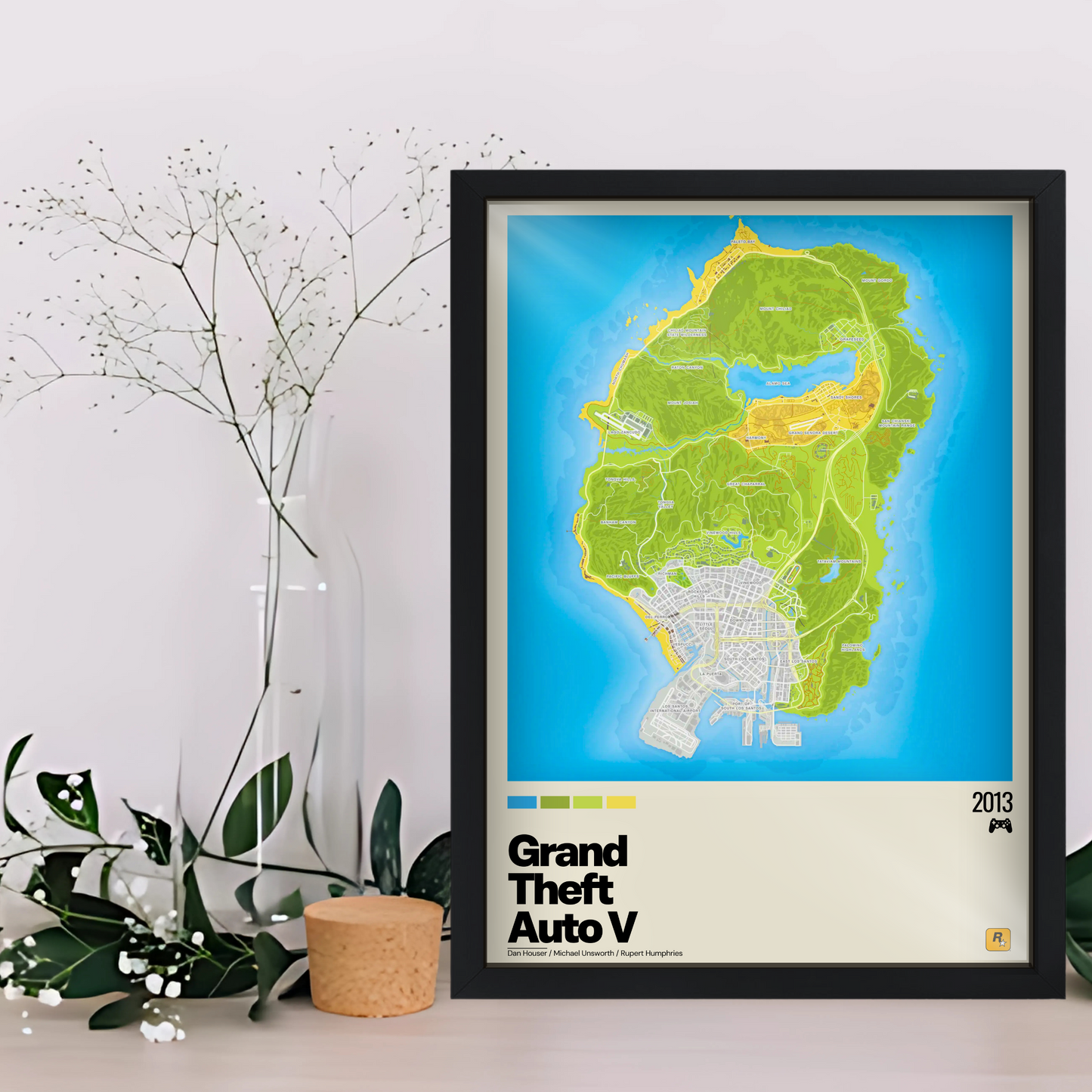 Quadro: Mapa Grand Theft Auto V (GTA V)