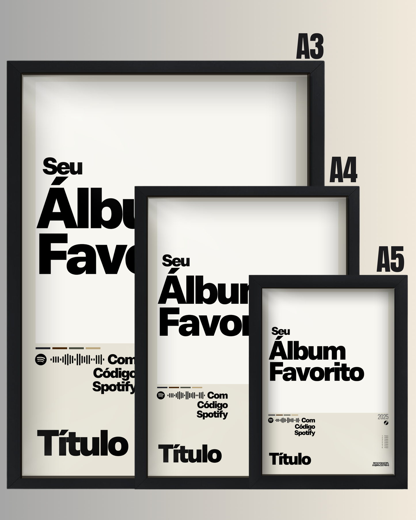 Quadro: PERSONALIZE Seu Álbum (2025)