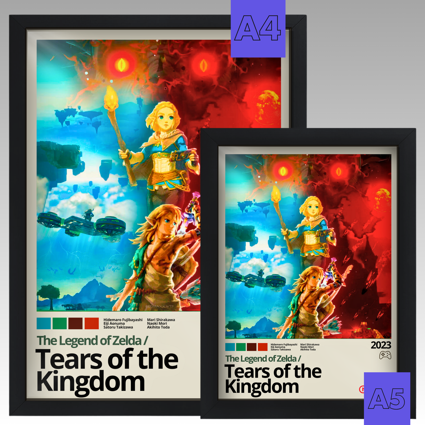 Quadro: The Legend of Zelda - Tears of the Kingdom (2023) - Quadraê