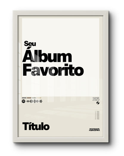 Quadro: PERSONALIZE Seu Álbum (2025)