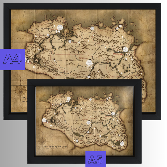 Quadro: Mapa Skyrim