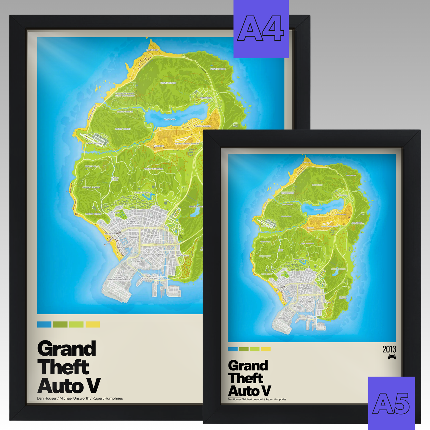 Quadro: Mapa Grand Theft Auto V (GTA V)
