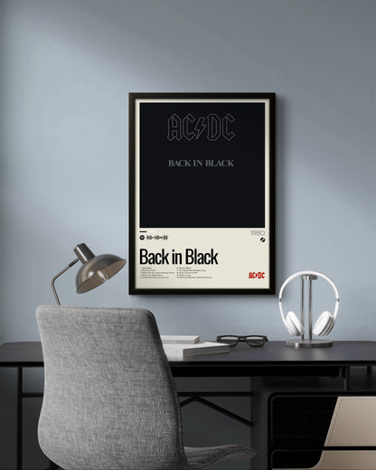 Quadro: Back in Black (1980) by AC/DC
