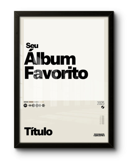 Quadro: PERSONALIZE Seu Álbum (2025)