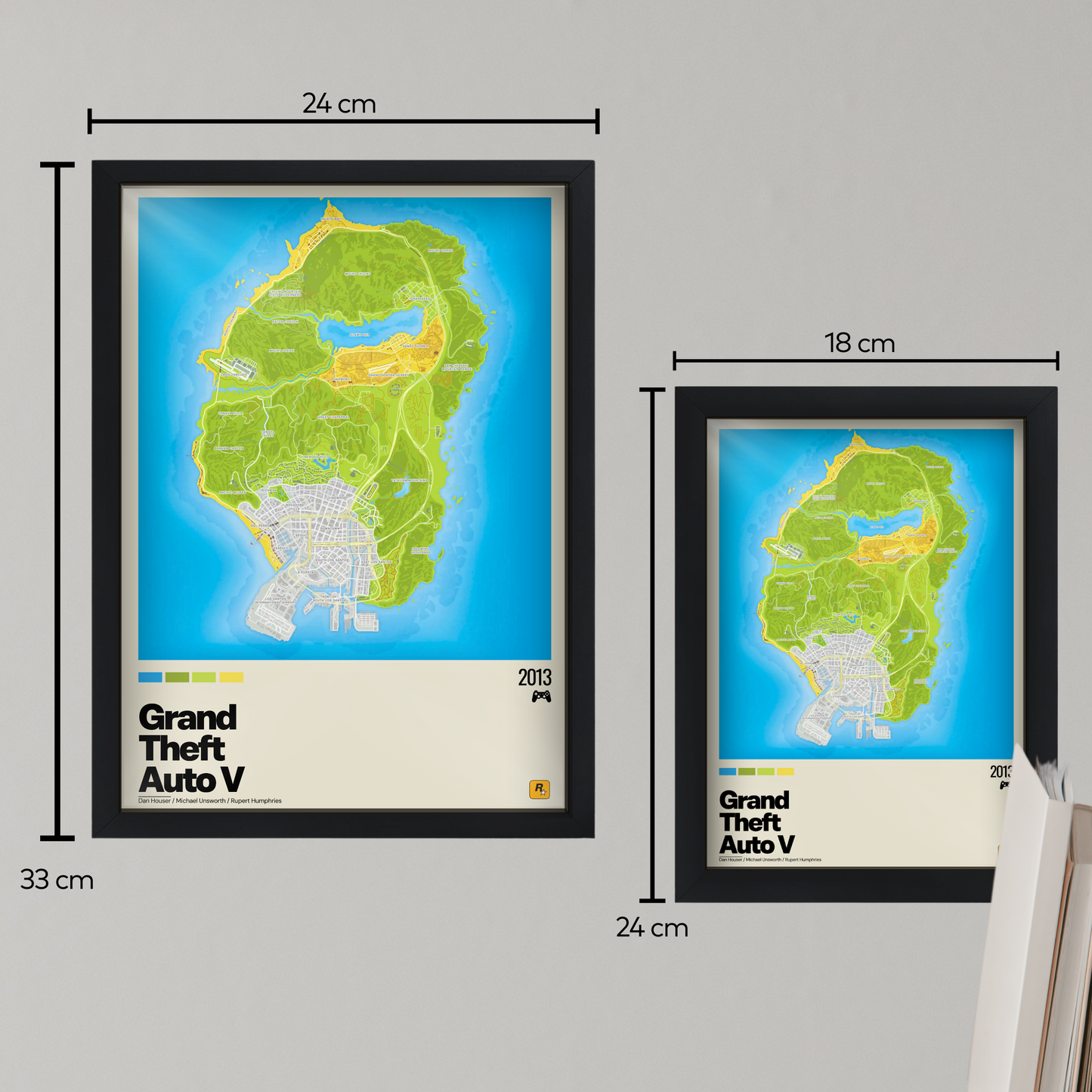 Quadro: Mapa Grand Theft Auto V (GTA V)