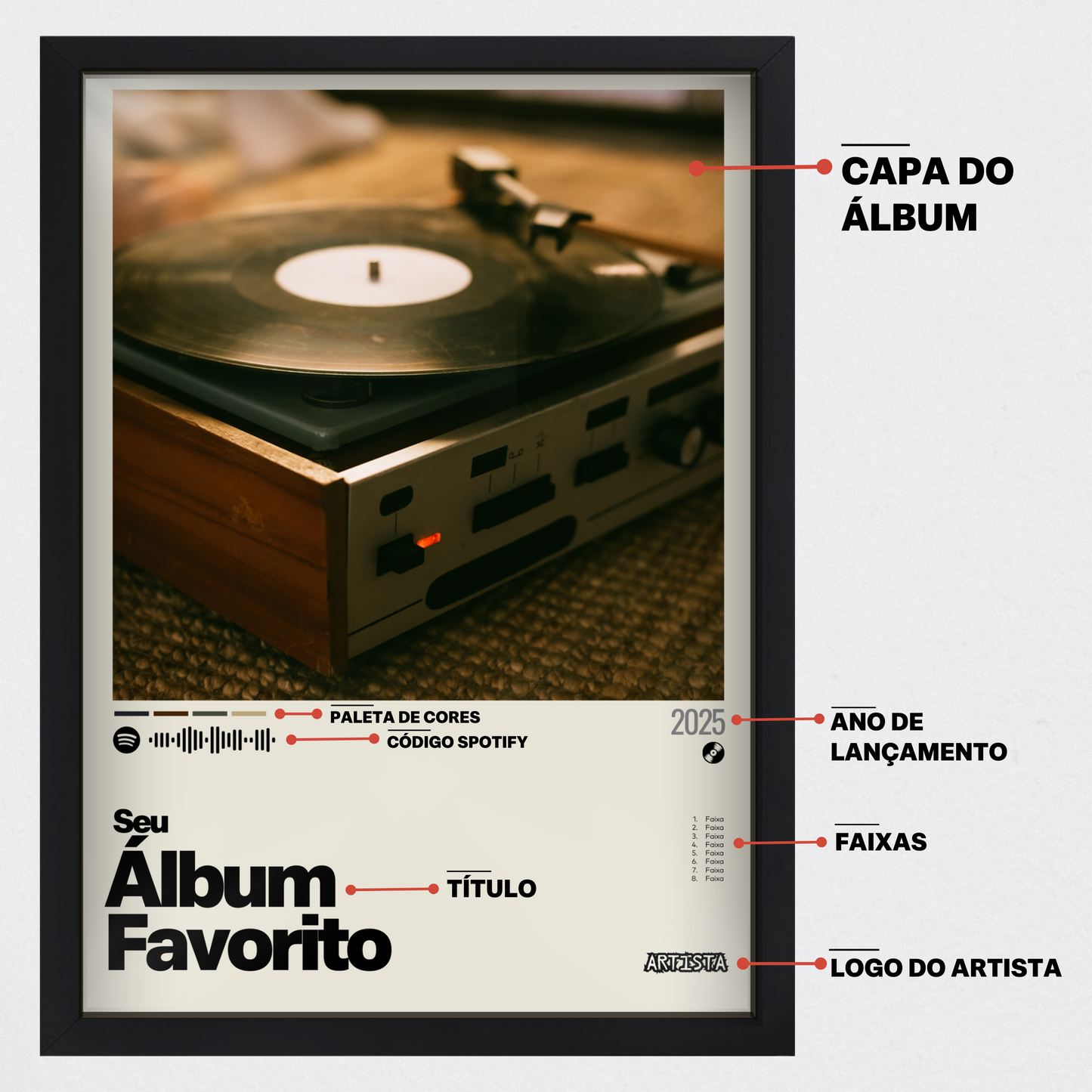 Quadro: PERSONALIZE Seu Álbum (2025)