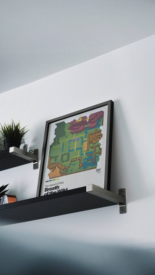 Quadro: Mapa Hyrule - Breath of the Wild (The Legend of Zelda)