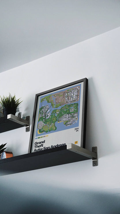 Quadro: Mapa Grand Theft Auto: San Andreas (GTA: San Andreas)