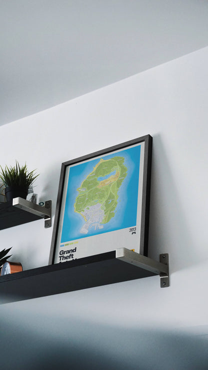 Quadro: Mapa Grand Theft Auto V (GTA V)